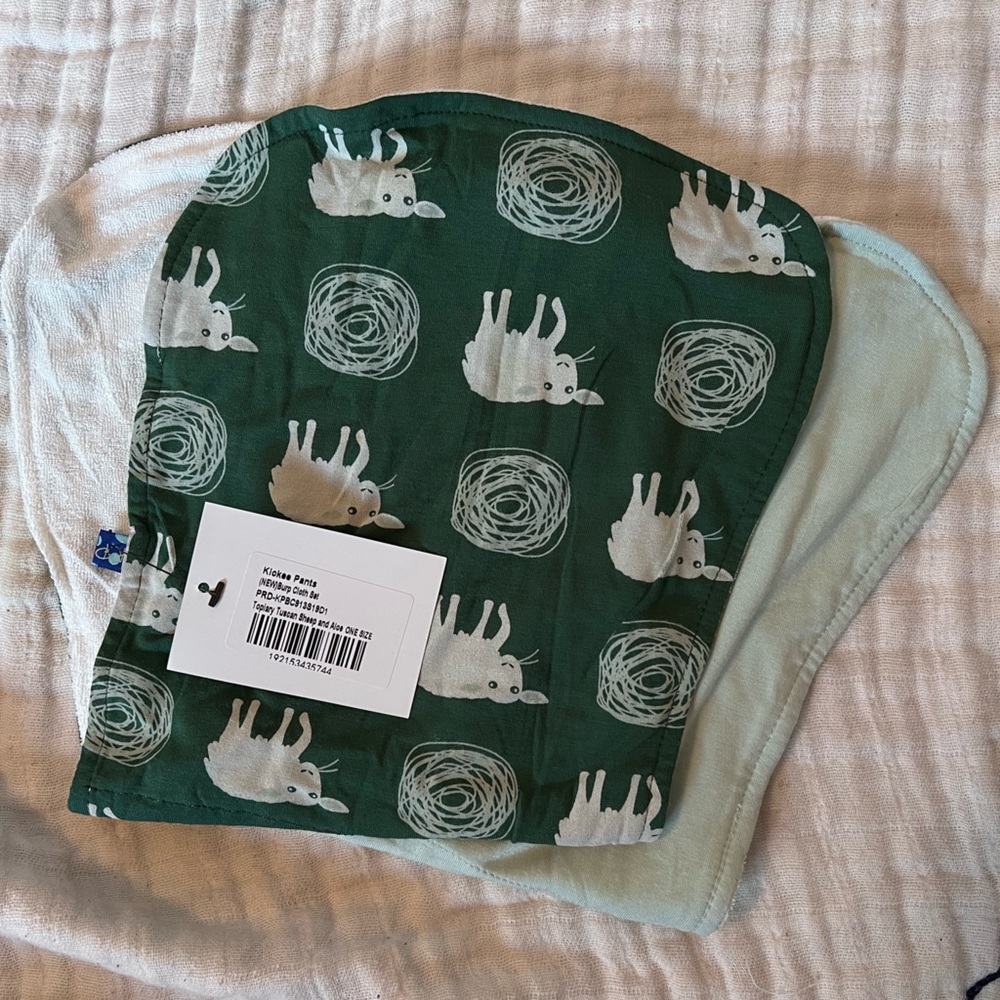 Kickee pants burp cloth bundle